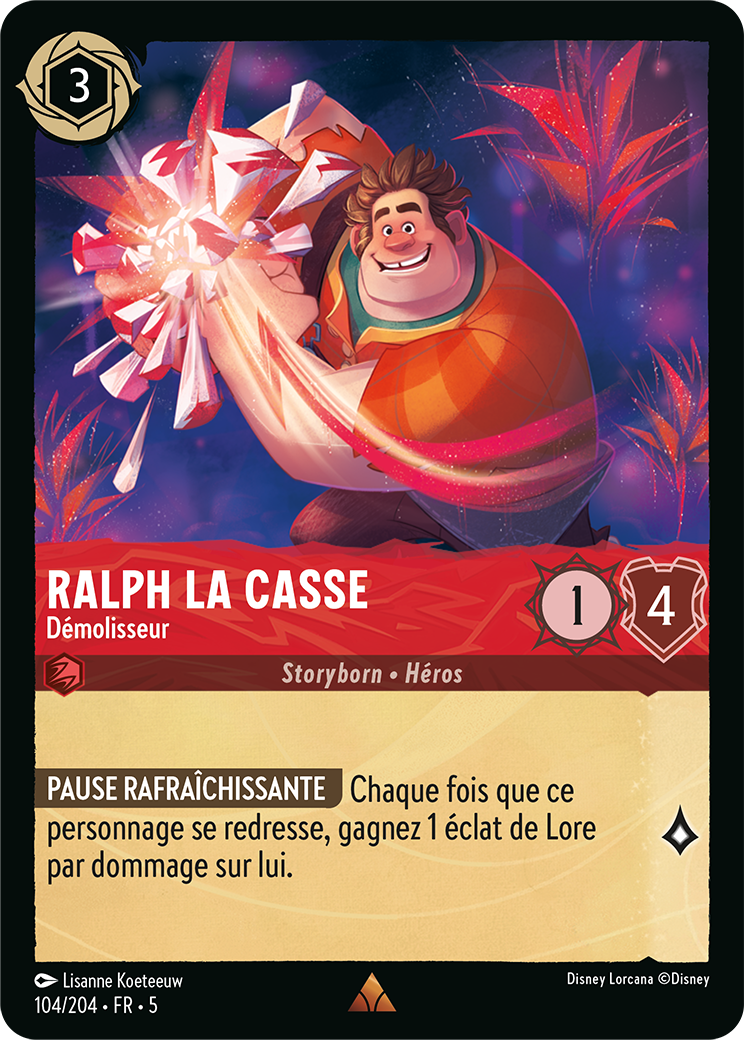 carte lorcana ralph la casse